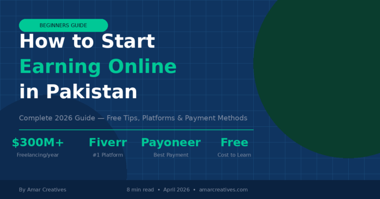 How to Start Earning Online in Pakistan in 2026